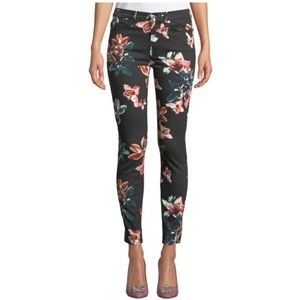 7 for All Mankind Tropical Floral Skinny Jeans 24